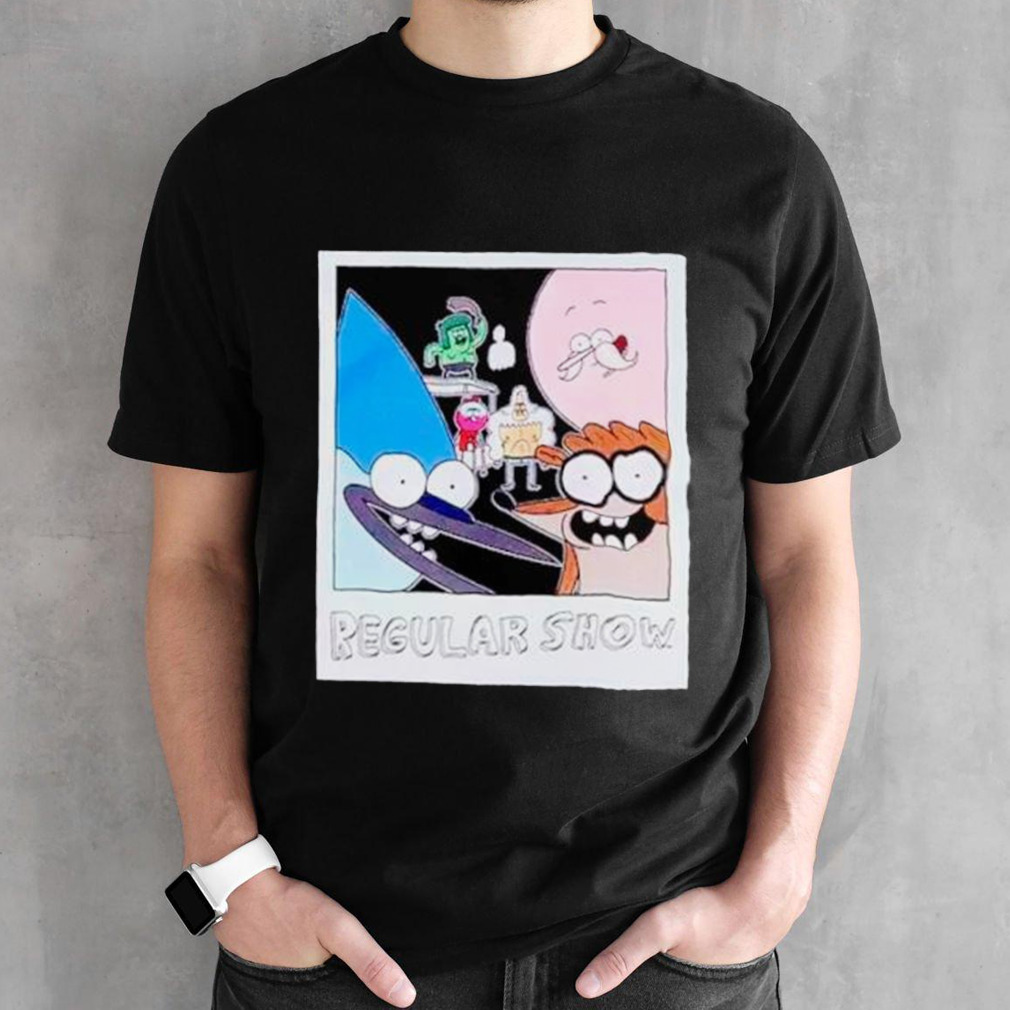 Regular show group instant photo shirt