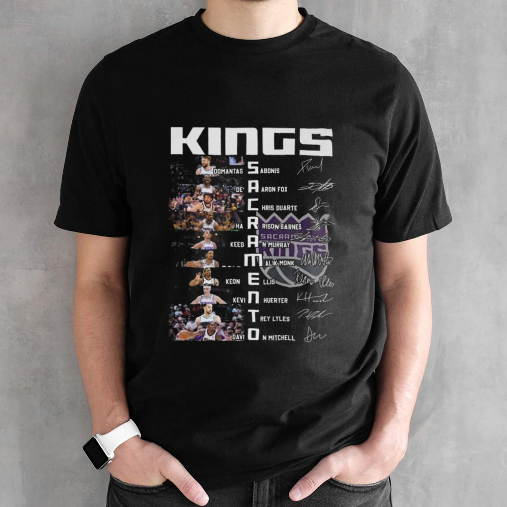 Sacramento Kings Basketball The All-star Squad Signatures T-shirt