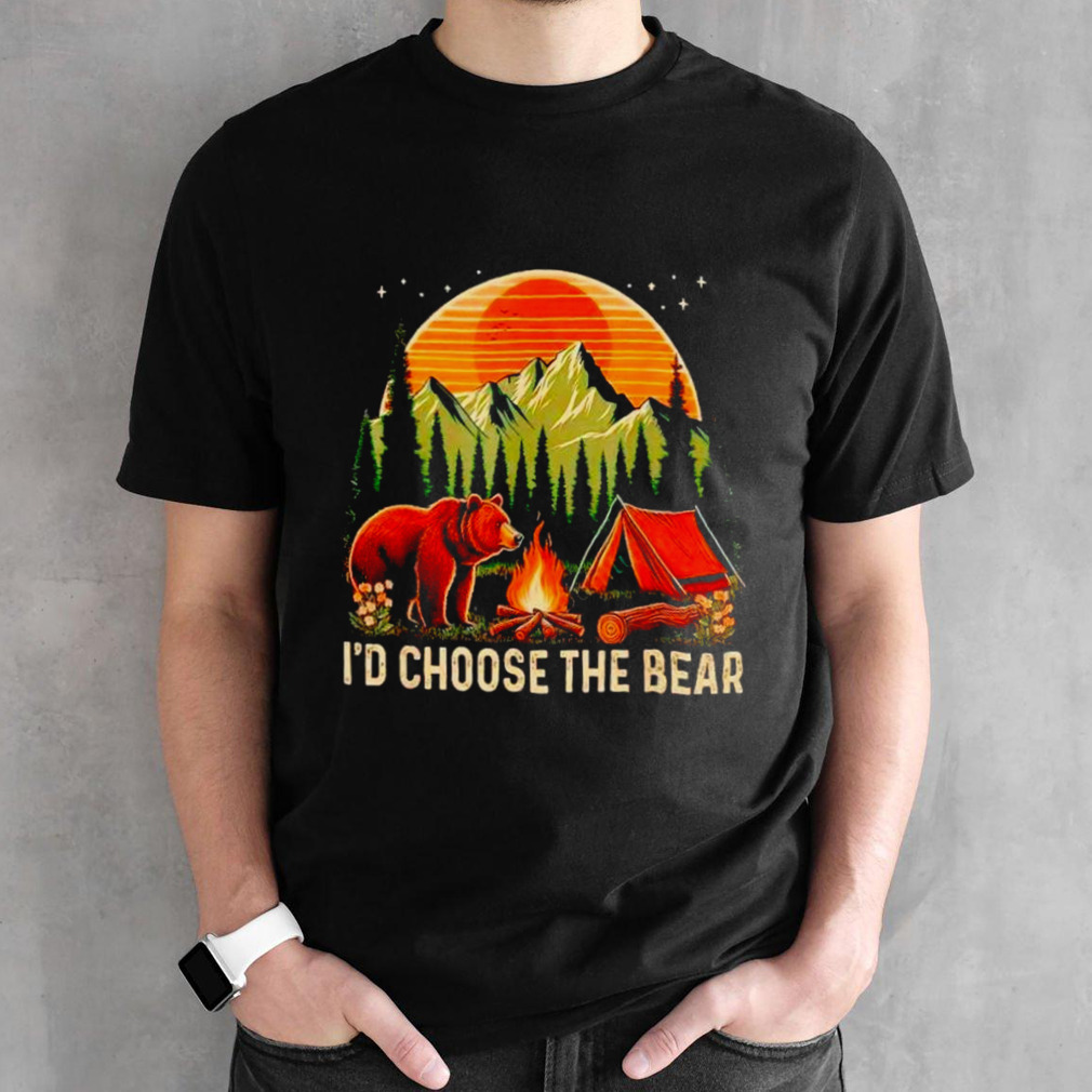 Camping I’d choose the bear shirt