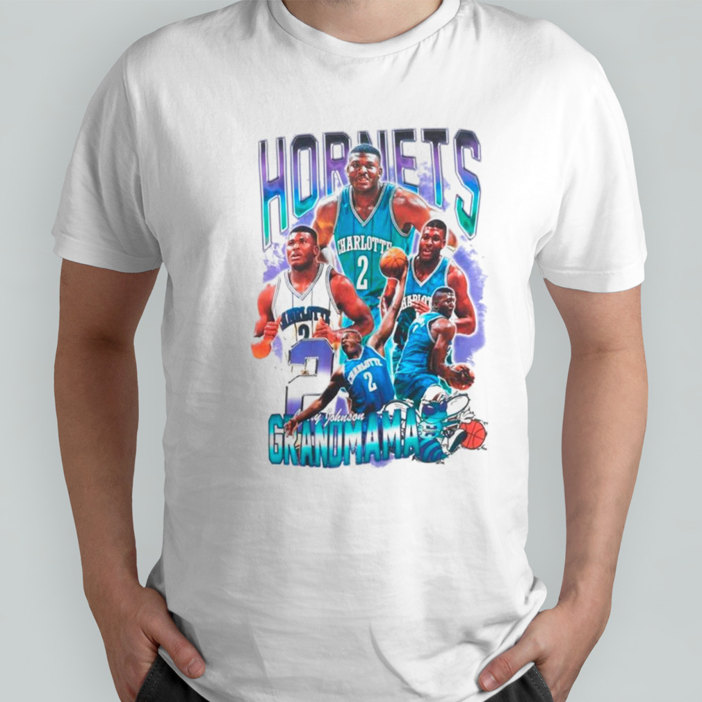 Charlotte Hornets Larry Johnson grandmama shirt