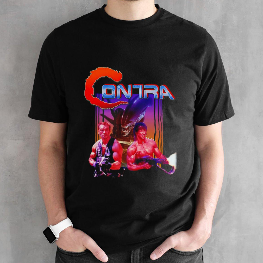 Contra Commando and Rambo shirt