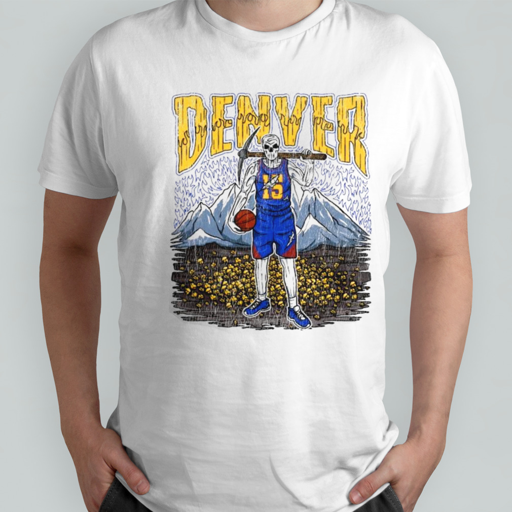 Dead Skeleton Denver Nuggets Basketball Shirt