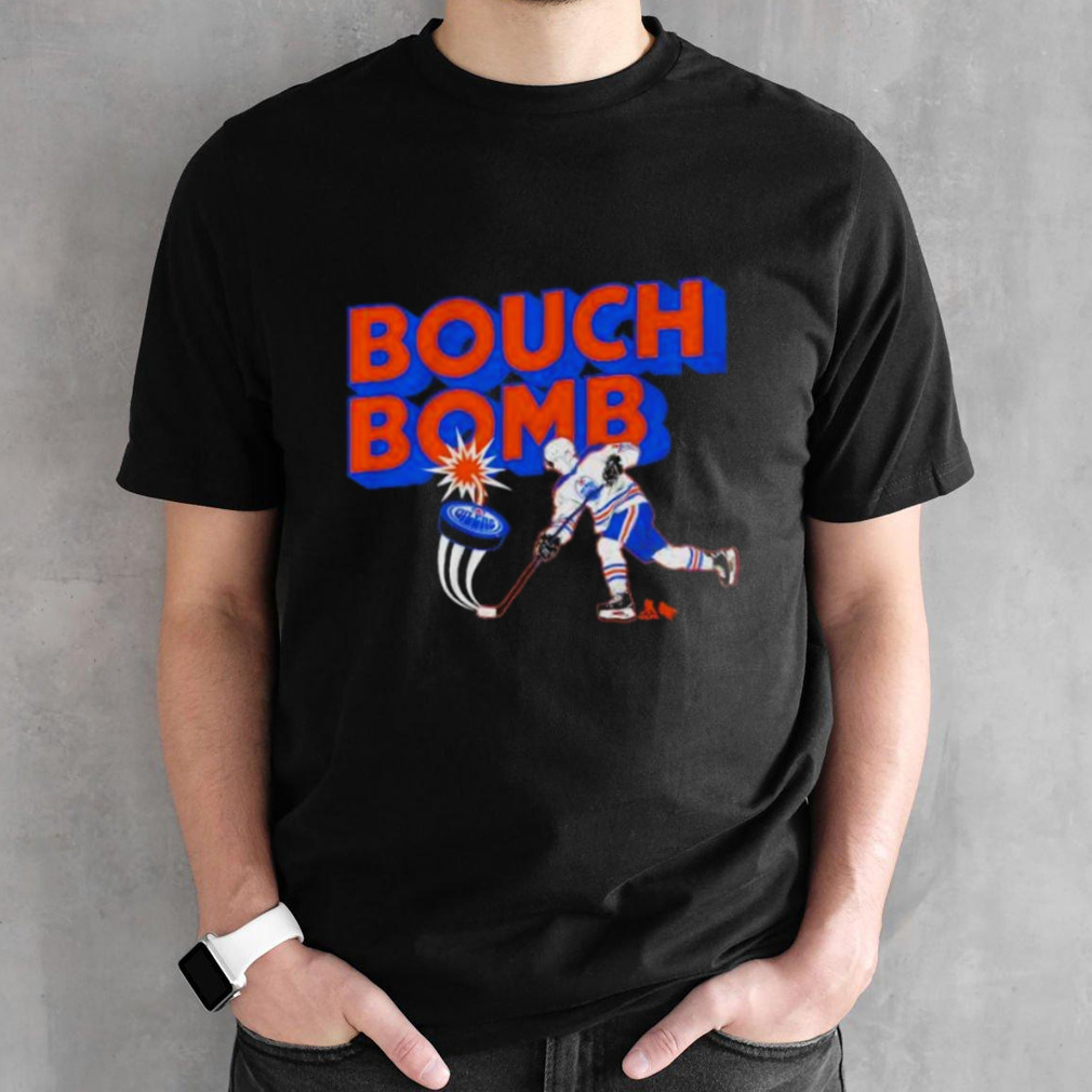 Evan Bouchard Edmonton Oilers Bouch Bomb Black 2024 Shirt