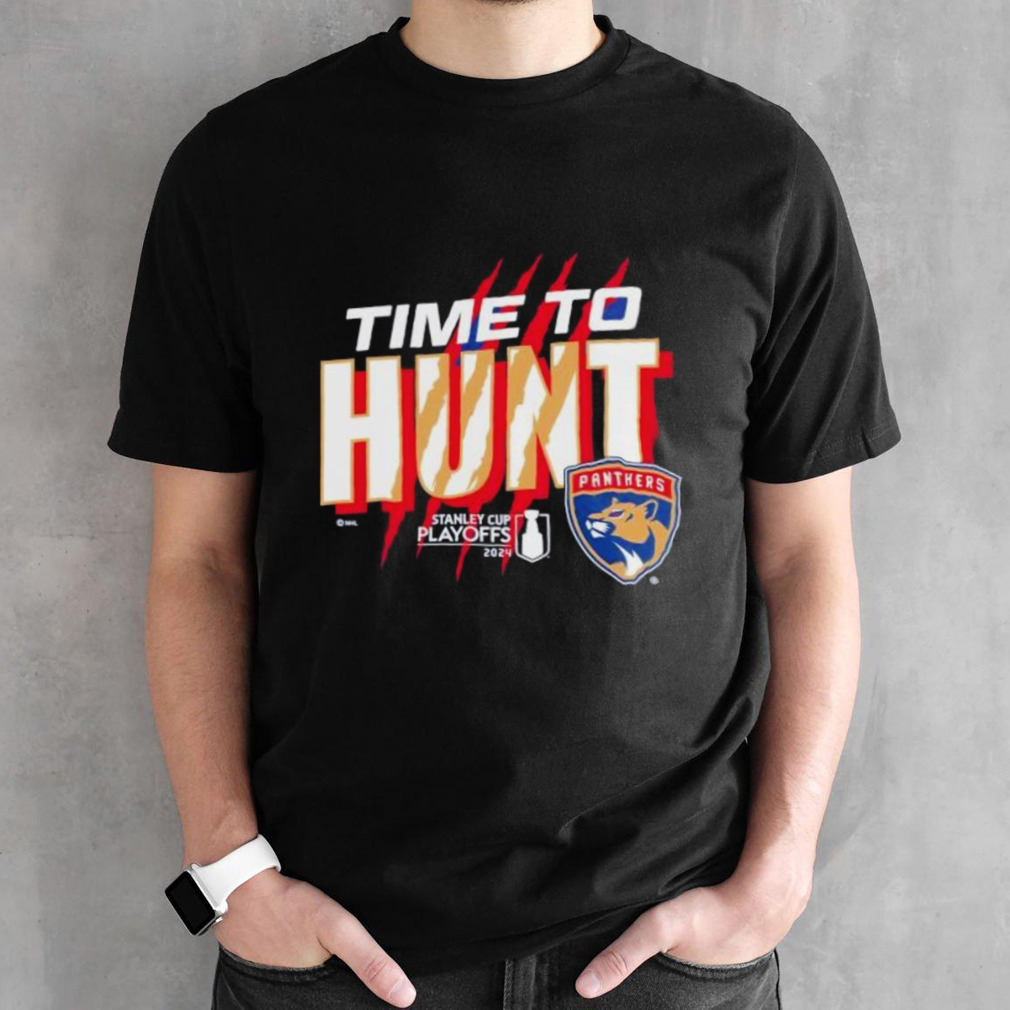 Florida Panther Time To Hunt 2024 Stanley Cup Playoffs Slogan Shirt