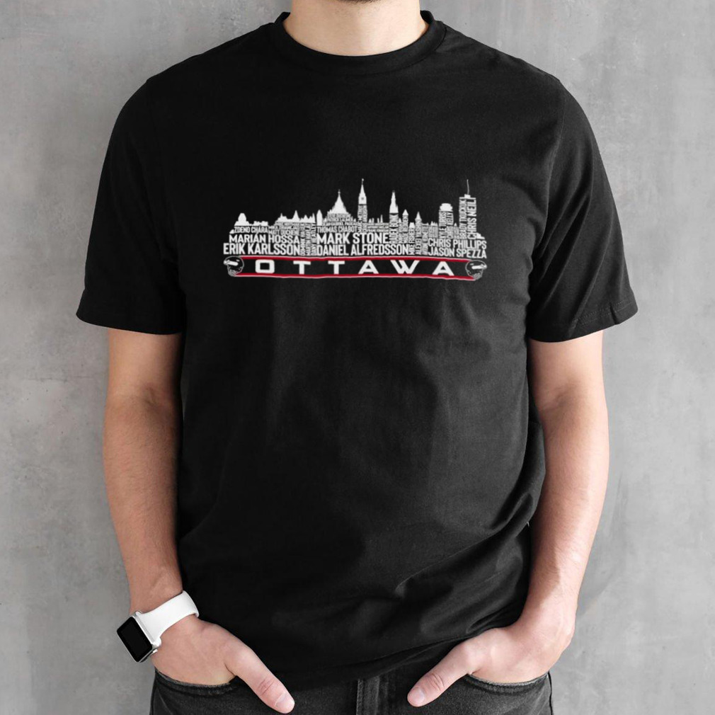 Ottawa Hockey Team All Time Legends Ottawa City Skyline 2024 Shirt