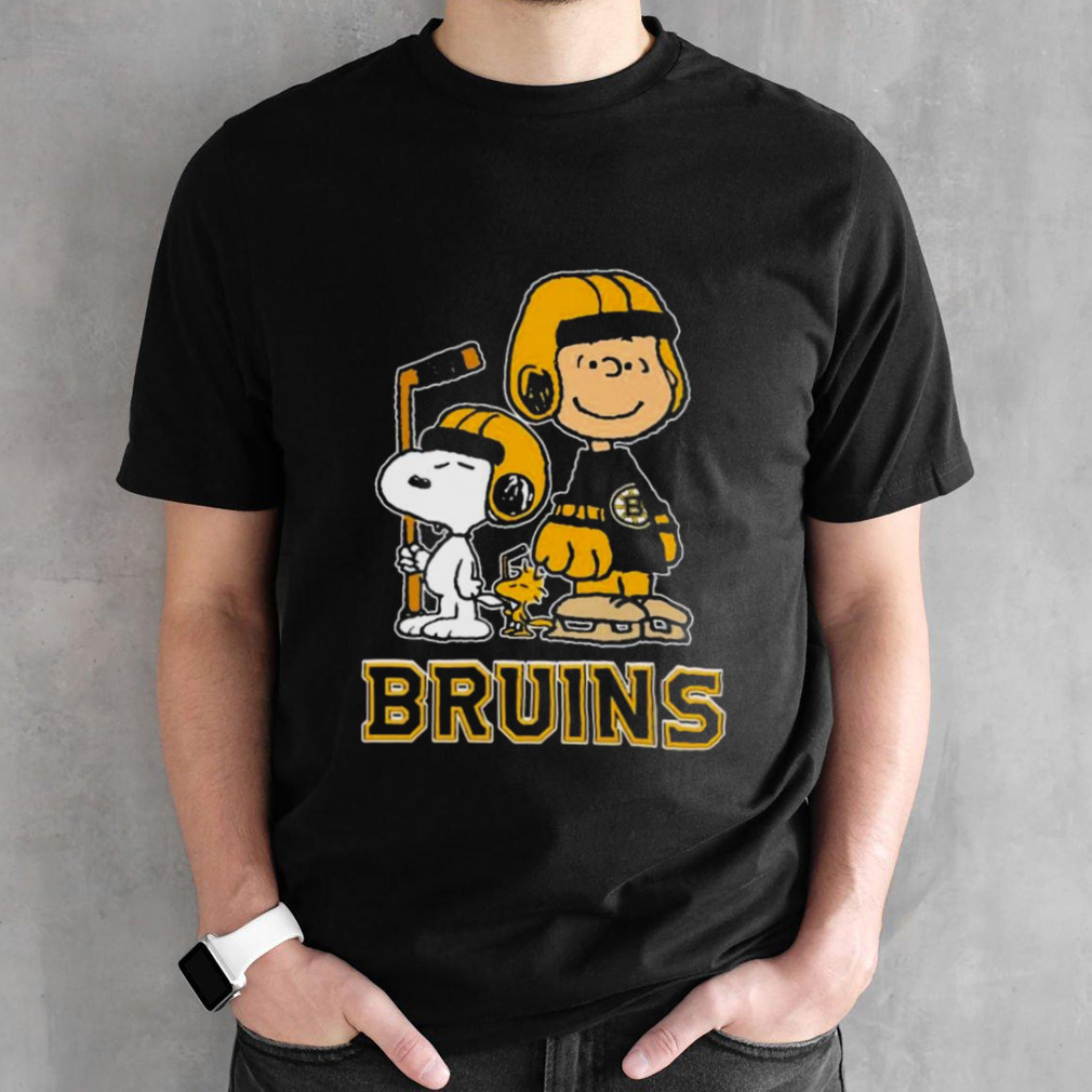 Peanuts Characters Boston Bruins Hockey Shirt