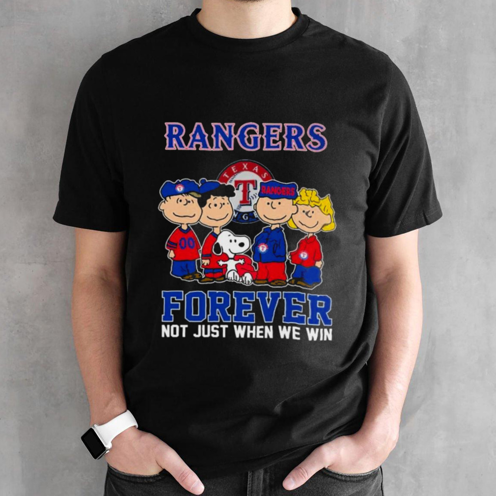 Peanuts Characters Texas Rangers Forever Not Just When We Win Shirt