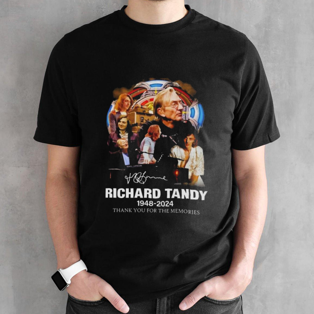 Richard Tandy 1948-2024 Thank You For The Memories Signature T-shirt