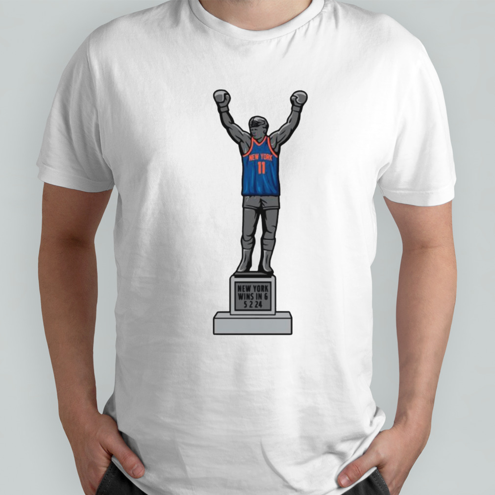 New York Knicks win in 6 statue shirt