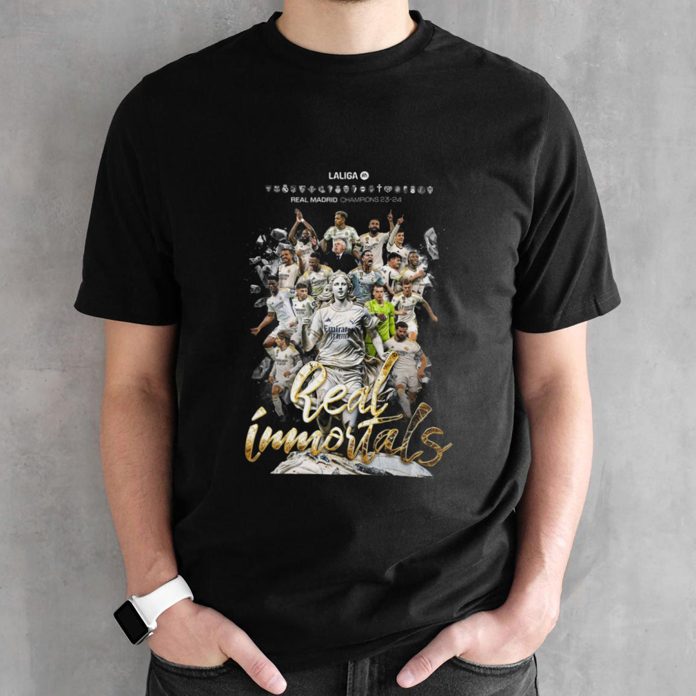 Real Madrid Is Laliga Ea Sports Champion 2023-24 Real Immortals T-Shirt