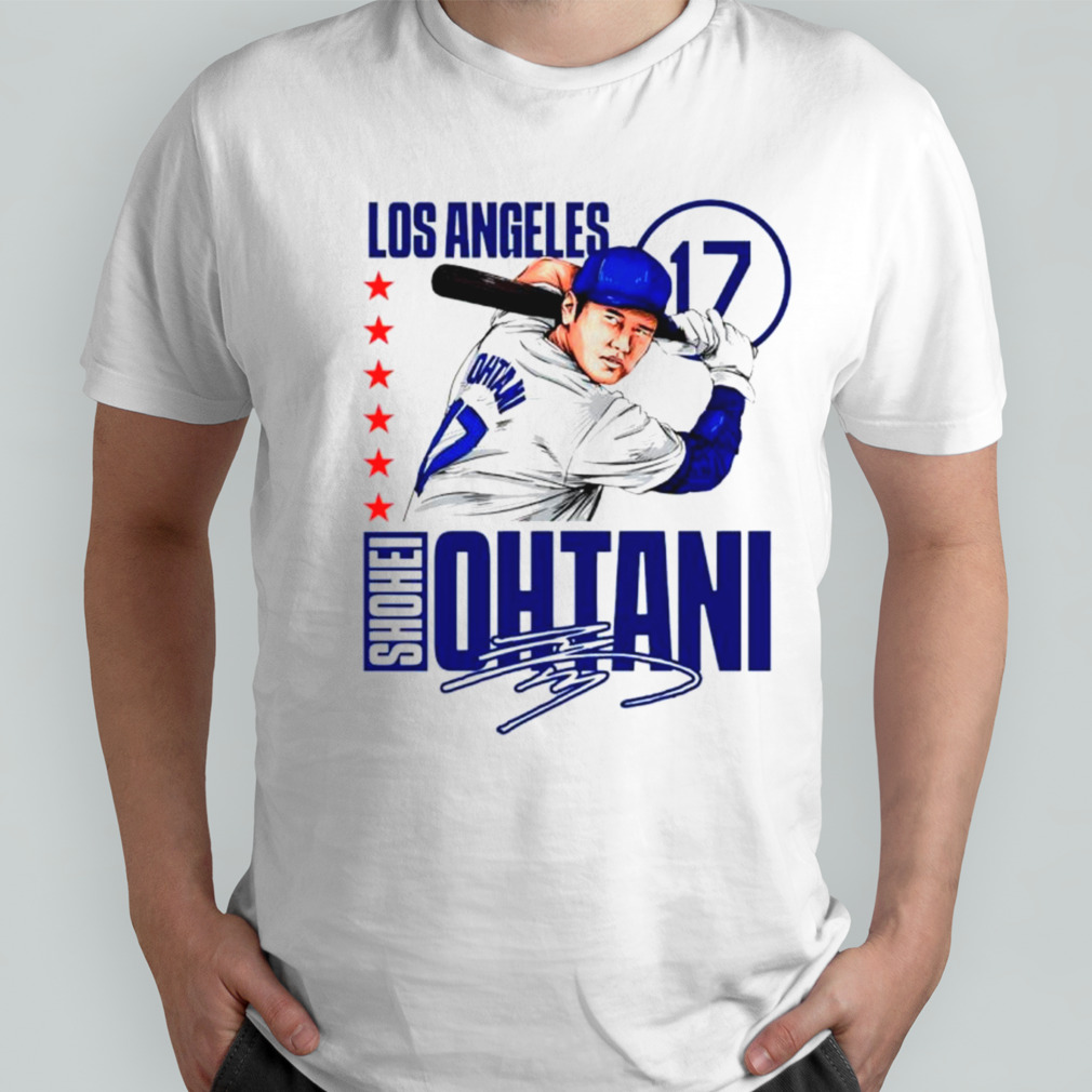 Shohei Ohtani 17 Los Angeles Dodgers Baseball Player signature shirt