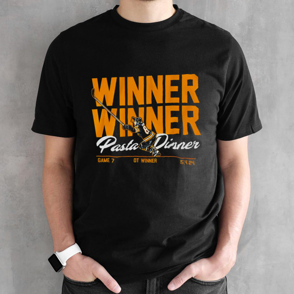 David Pastrnak Boston Bruins winner winner pasta dinner shirt