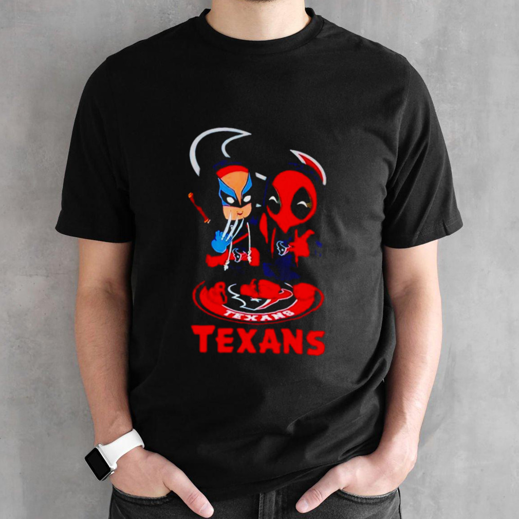 Houston Texans Marvel Wolverine and Deadpool True friends shirt