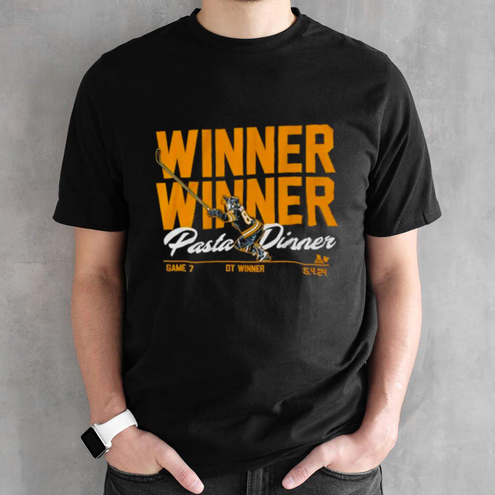 Boston Bruins David Pastrnak Winner Pasta Dinner NHLPA Shirt