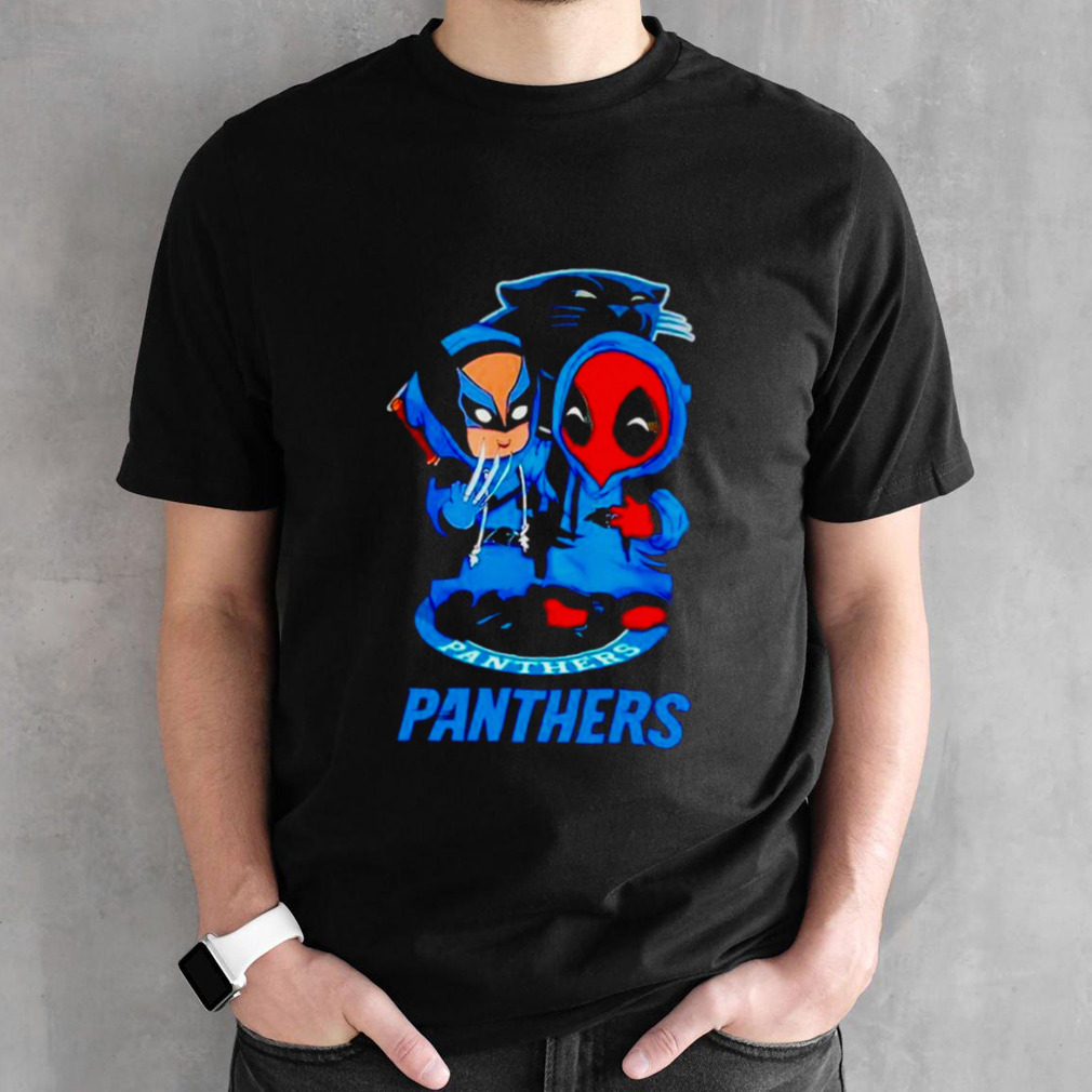 Carolina Panthers Marvel Wolverine and Deadpool true friends shirt