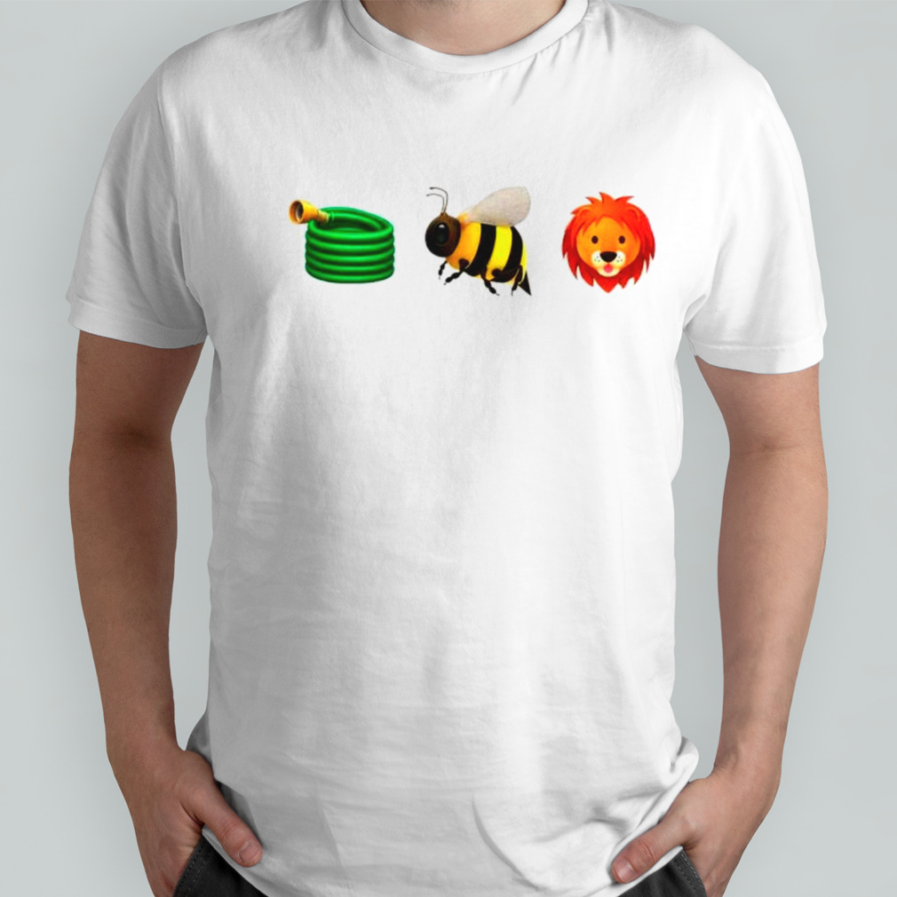 Hose bee lion honeycomb icon funny shirt