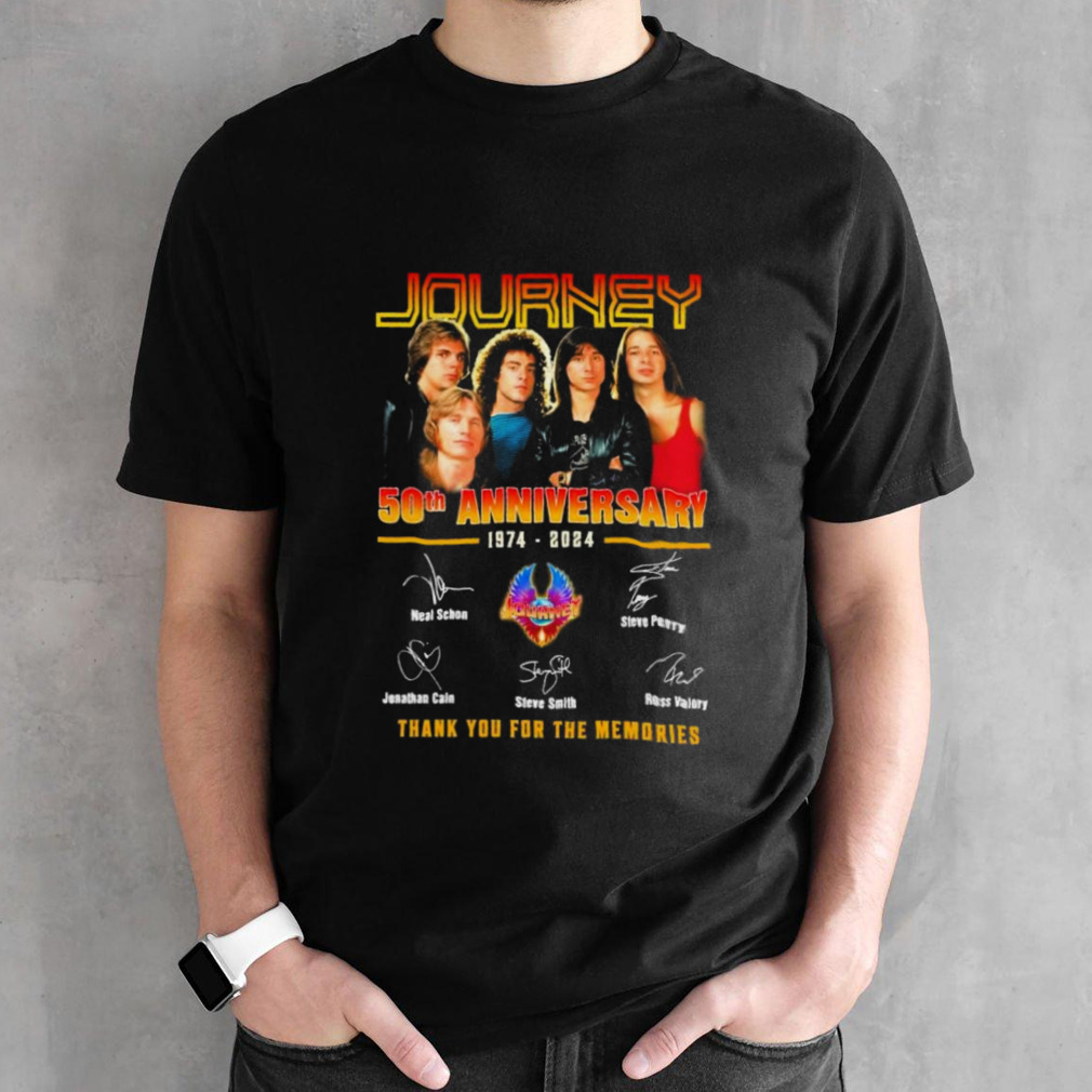 Journey 50th Anniversary 1974-2024 Thank You For The Memories Signature Shirt