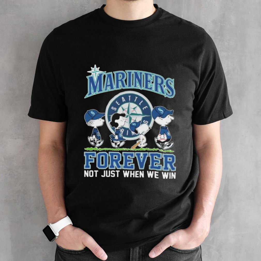 Peanuts Characters Abbey Road Seattle Mariners Forever Not Just When We Win Shirt