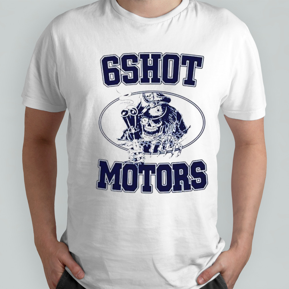 Pirates skeleton 6shot motors shirt