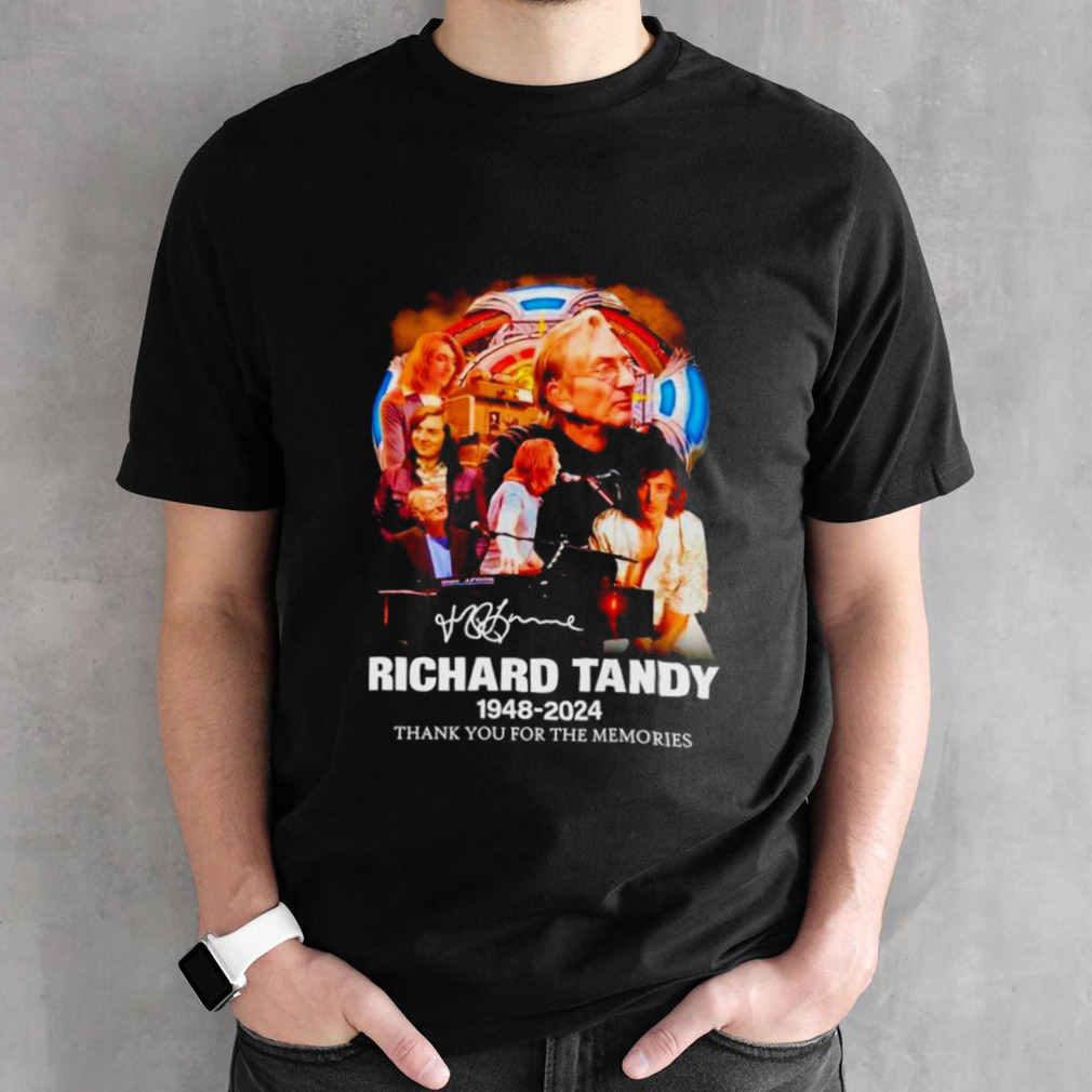 Richard Tandy 1948-2024 thank you for the memories signature shirt