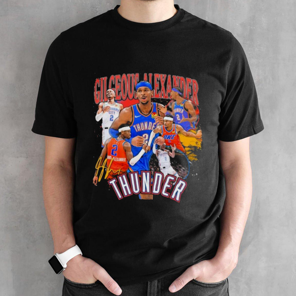 Shai Gilgeous-Alexander Oklahoma City Thunder Player Crossroads Vintage T-Shirt