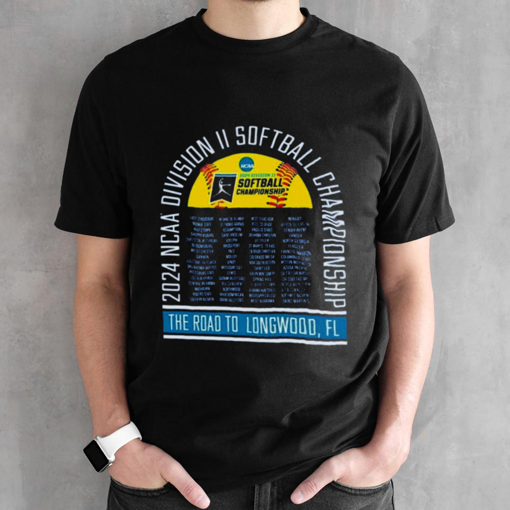 The Road to Longwood, FL 2024 NCAA Division II Softball Championship Shirt