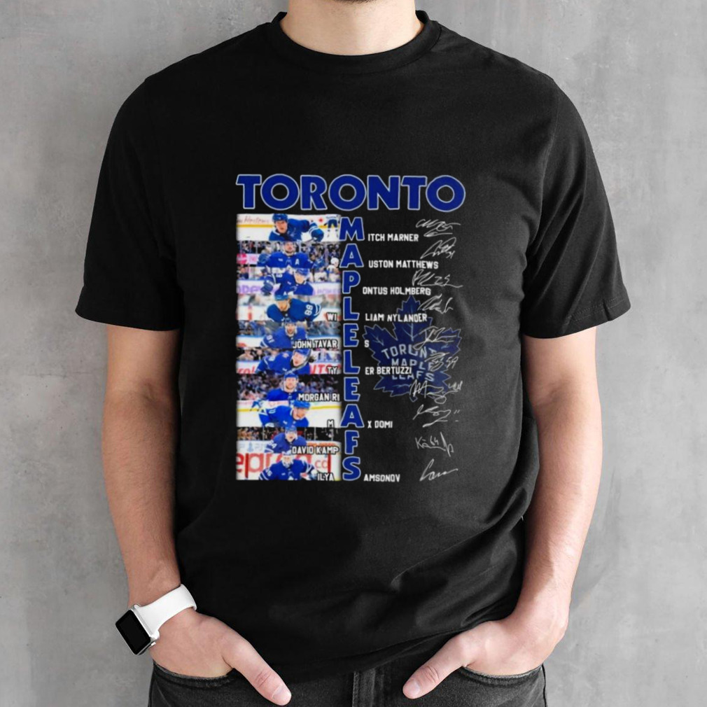 Toronto Maple Leafs Team Players 2024 Signatures Shirt