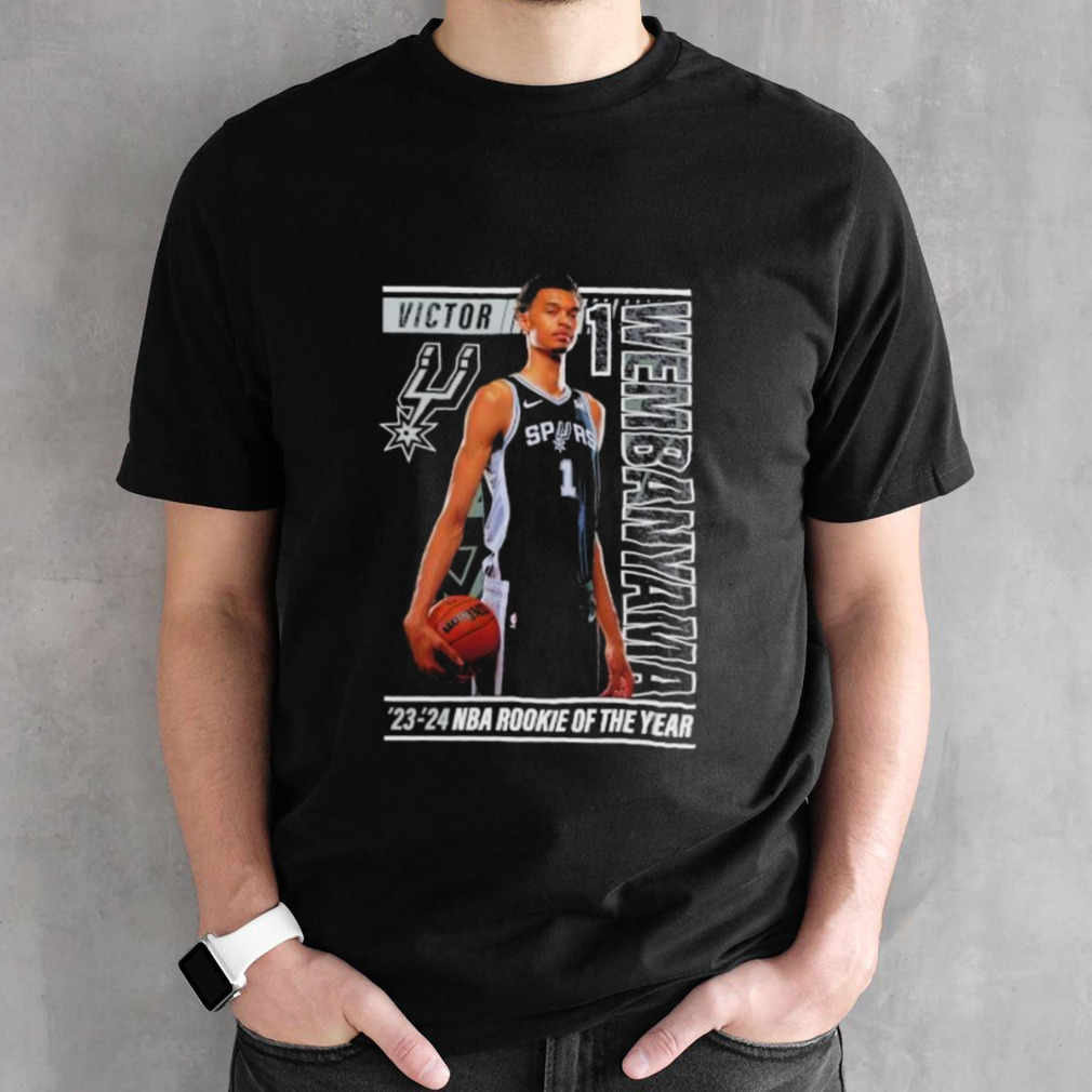 Victor Wembanyama San Antonio Spurs 2024 NBA Rookie of the Year Perimeter Shooting T-Shirt