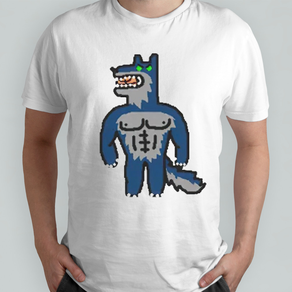 Buff wolf paint shirt