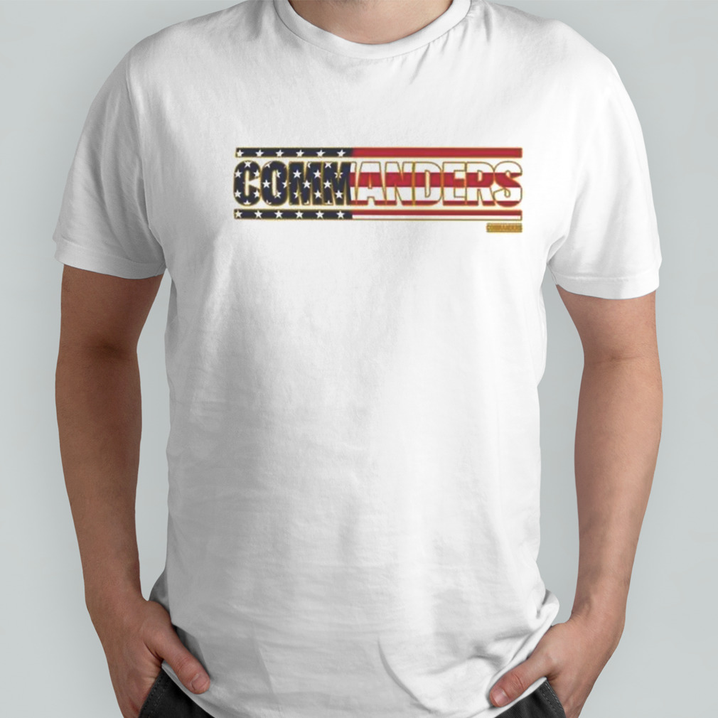 Washington Commanders Flag Script Franklin Shirt