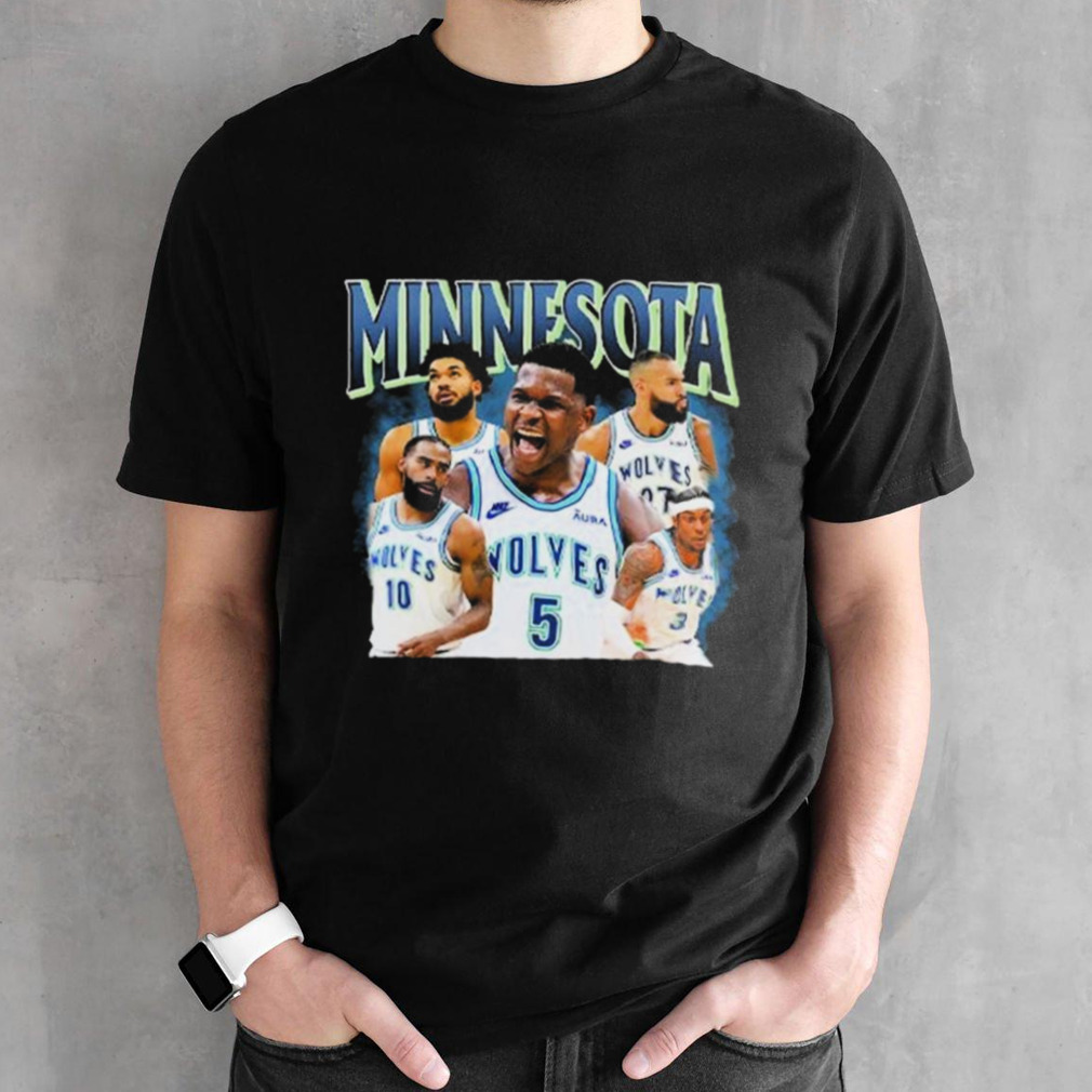 Minnesota Anthony Edwards Jaden Mcdaniels Karl Anthony Towns Mike Conley Rudy Gobert Shirt