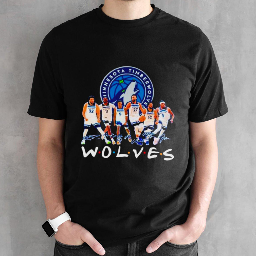 Minnesota Timberwolves basketball true team true friends signatures shirt