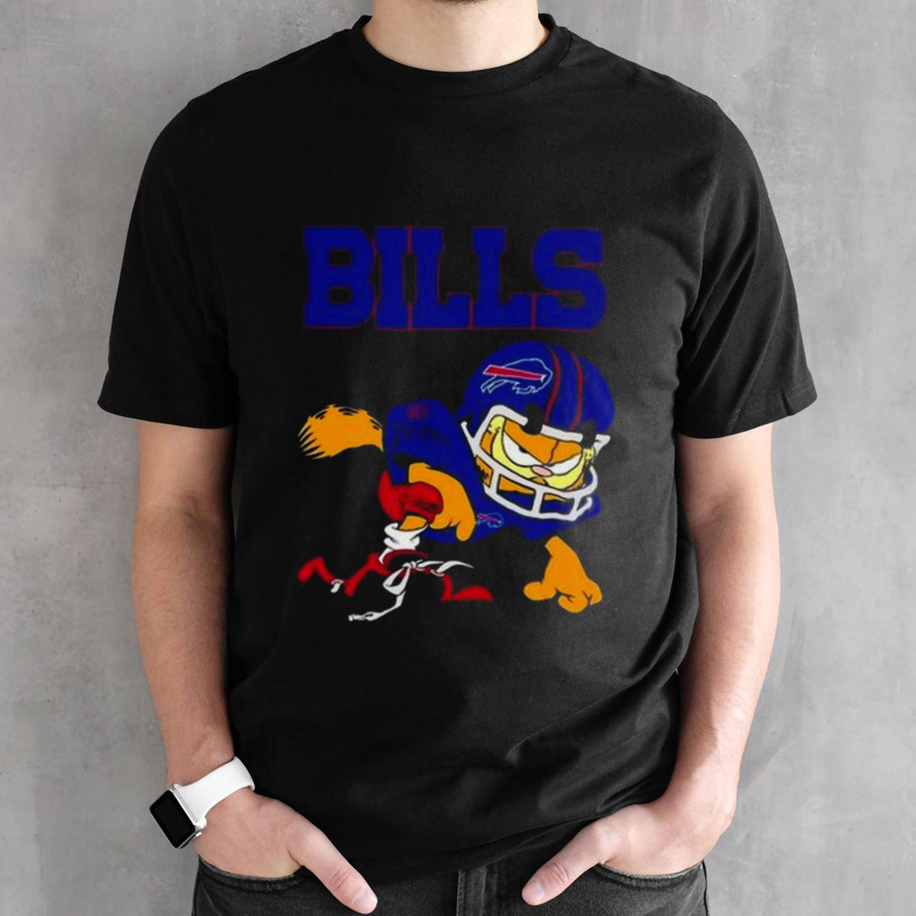 Buffalo Bills Garfield Cat Grumpy Football Player 2024 T-shirt