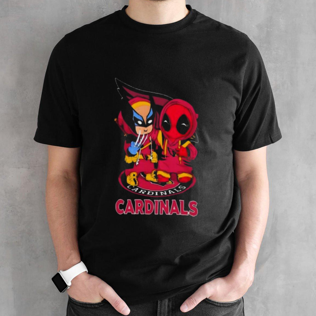 Friends Marvel Deadpool Wolverine Arizona Cardinals Shirt