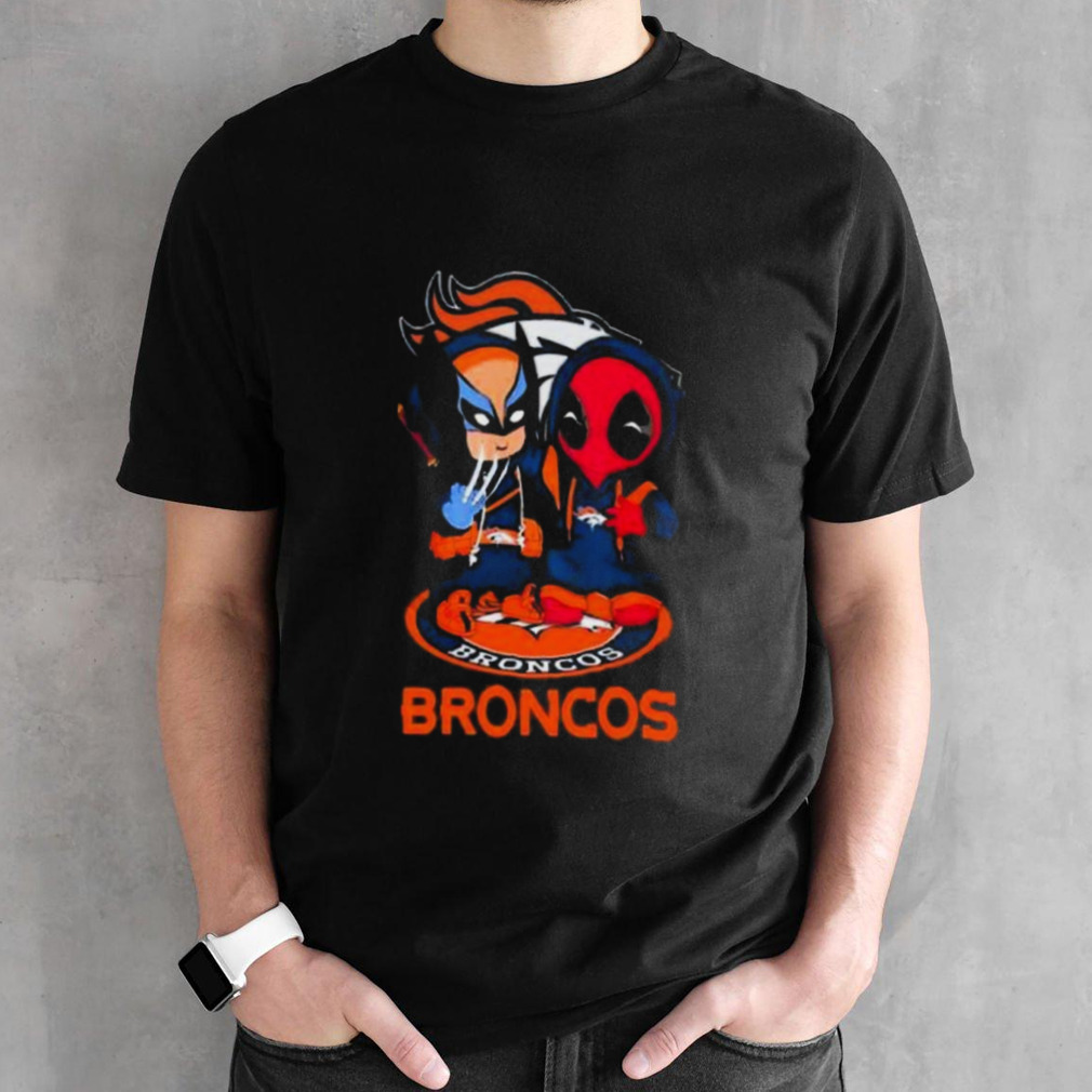 Friends Marvel Deadpool Wolverine Denver Broncos Shirt