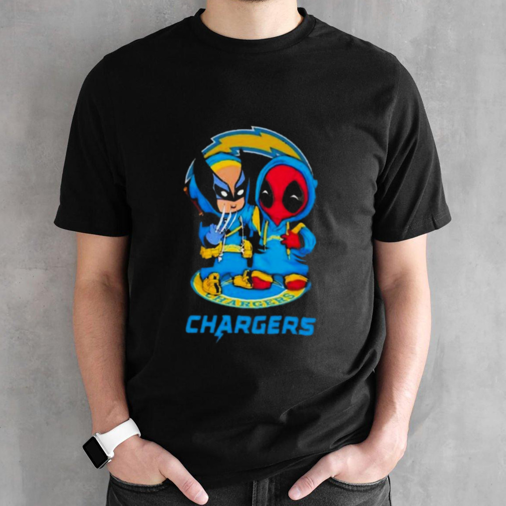 Friends Marvel Deadpool Wolverine Los Angeles Chargers Shirt