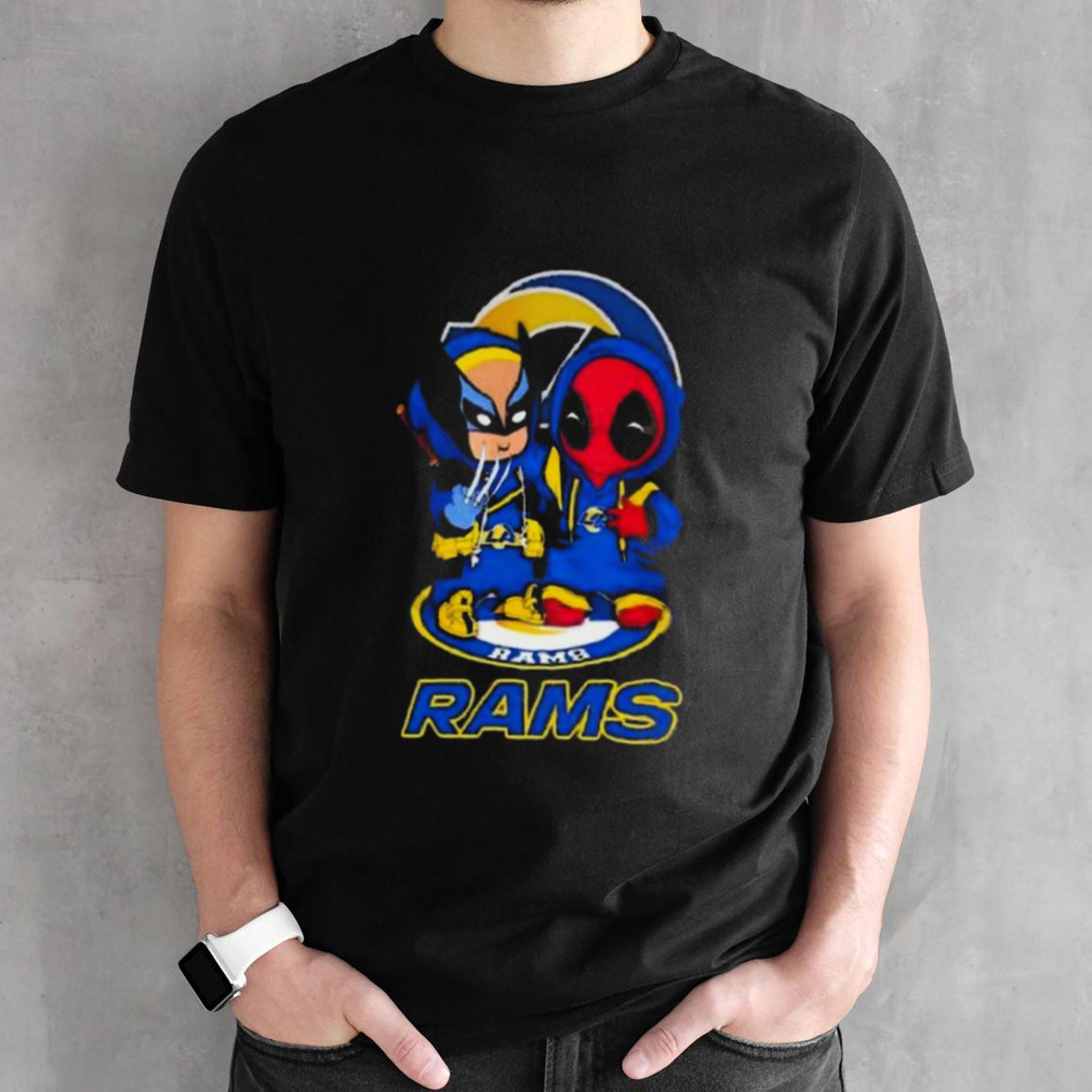 Friends Marvel Deadpool Wolverine Los Angeles Rams Shirt