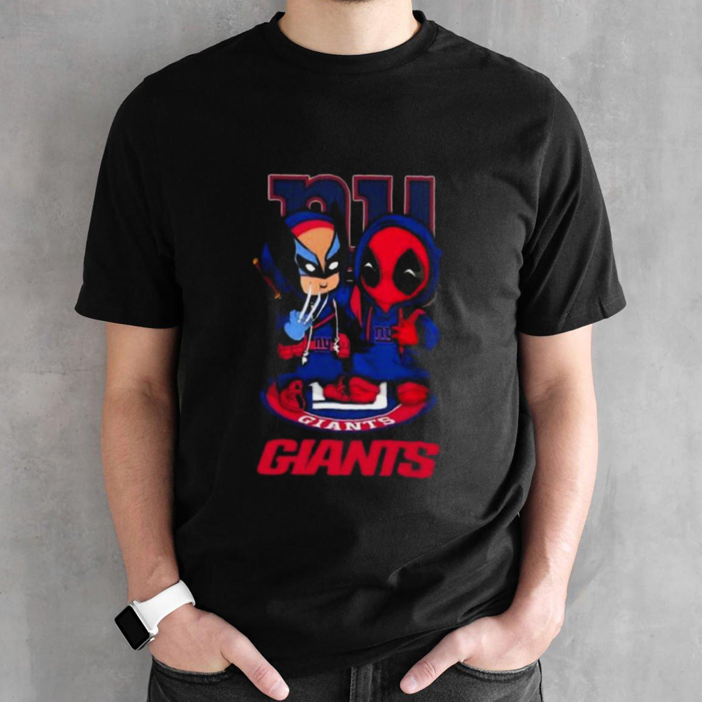 Friends Marvel Deadpool Wolverine New York Giants Shirt