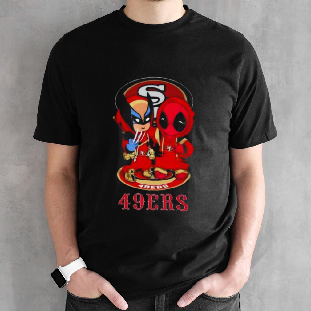 Friends Marvel Deadpool Wolverine San Francisco 49ers Shirt