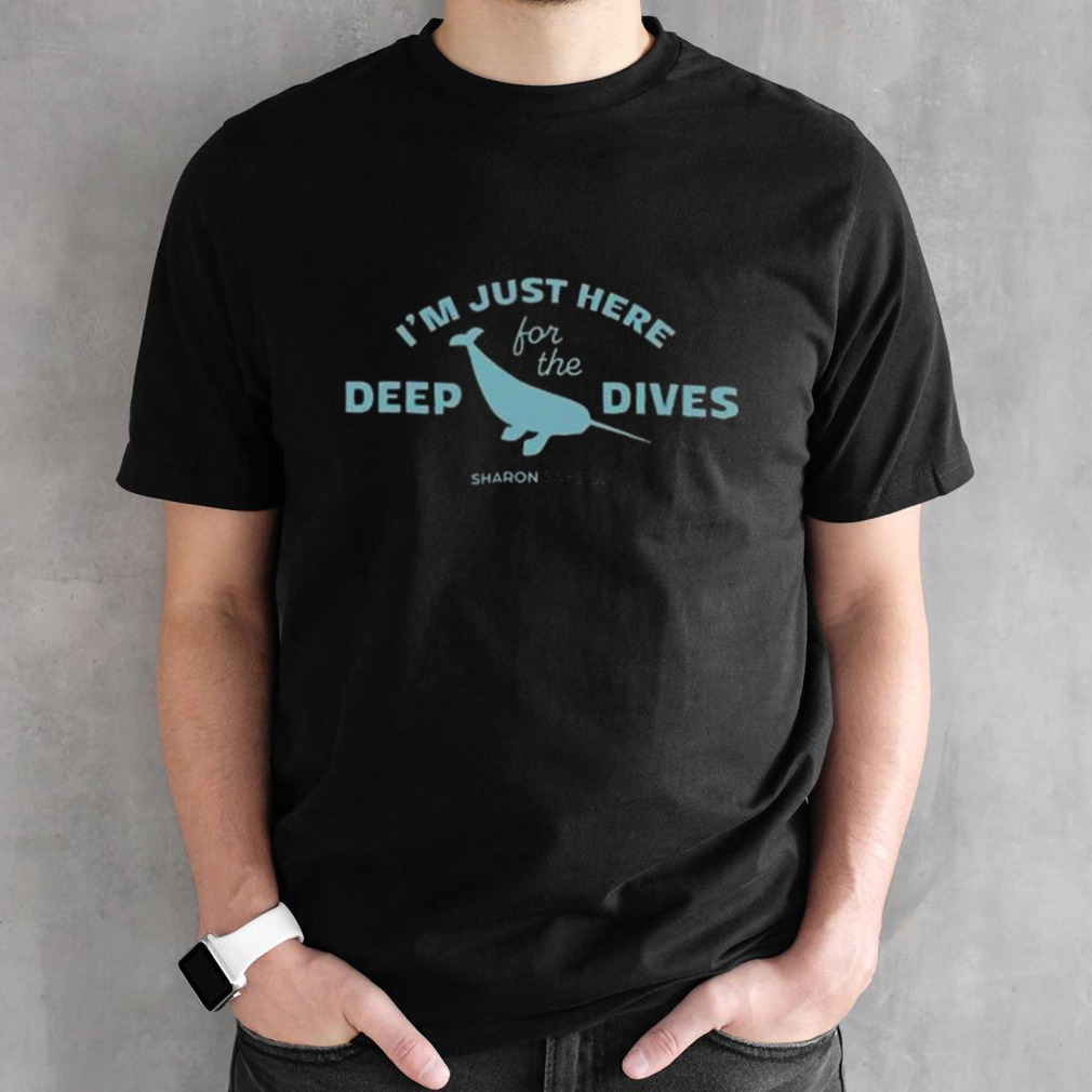 I’m Just Here For The Deep Dives Aqua Logo Shirt