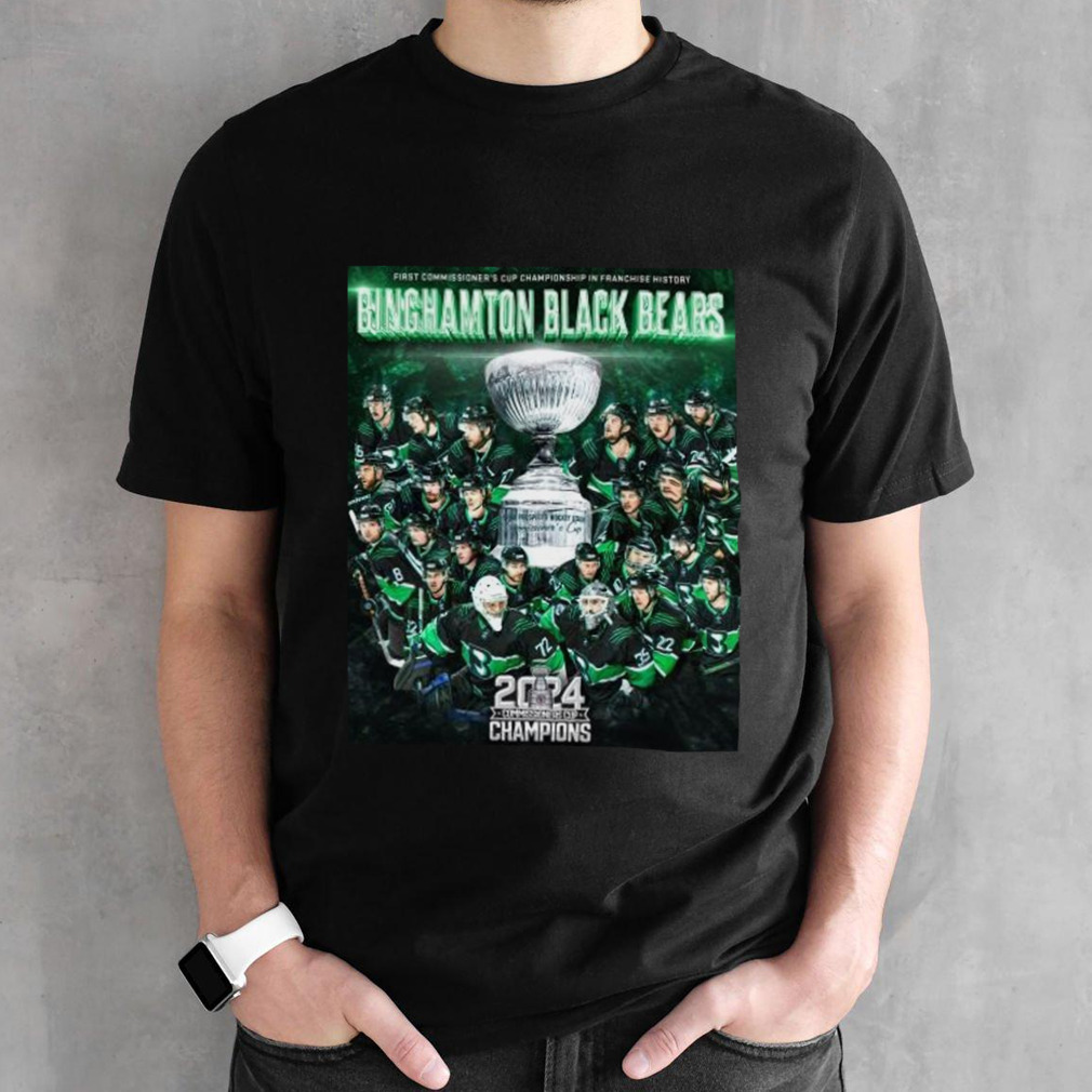 Binghamton Black Bears First Commissioner’s Cup Championship In Franchise History 2024 Champions Shirt