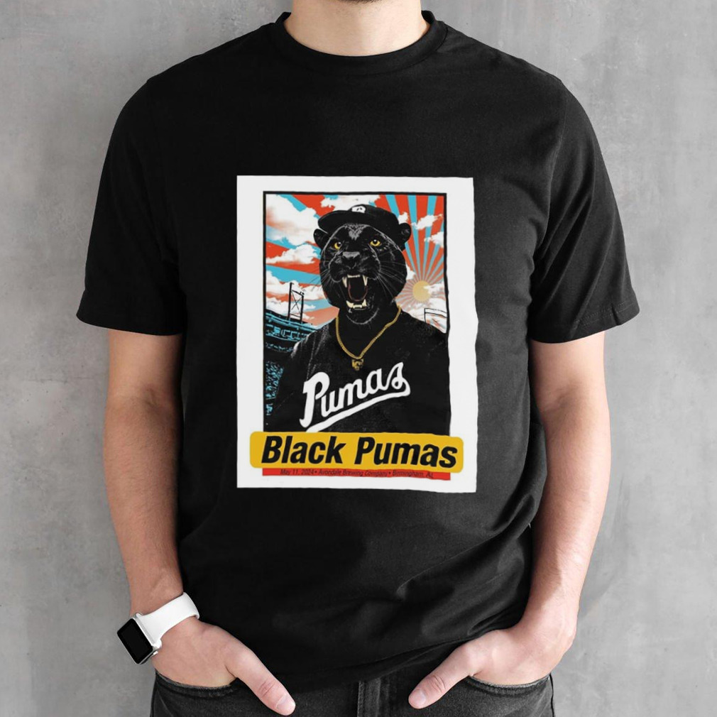 Black Pumas May 11 2024 Avondale Brewing Company Birmingham AL The Great Posters T-Shirt