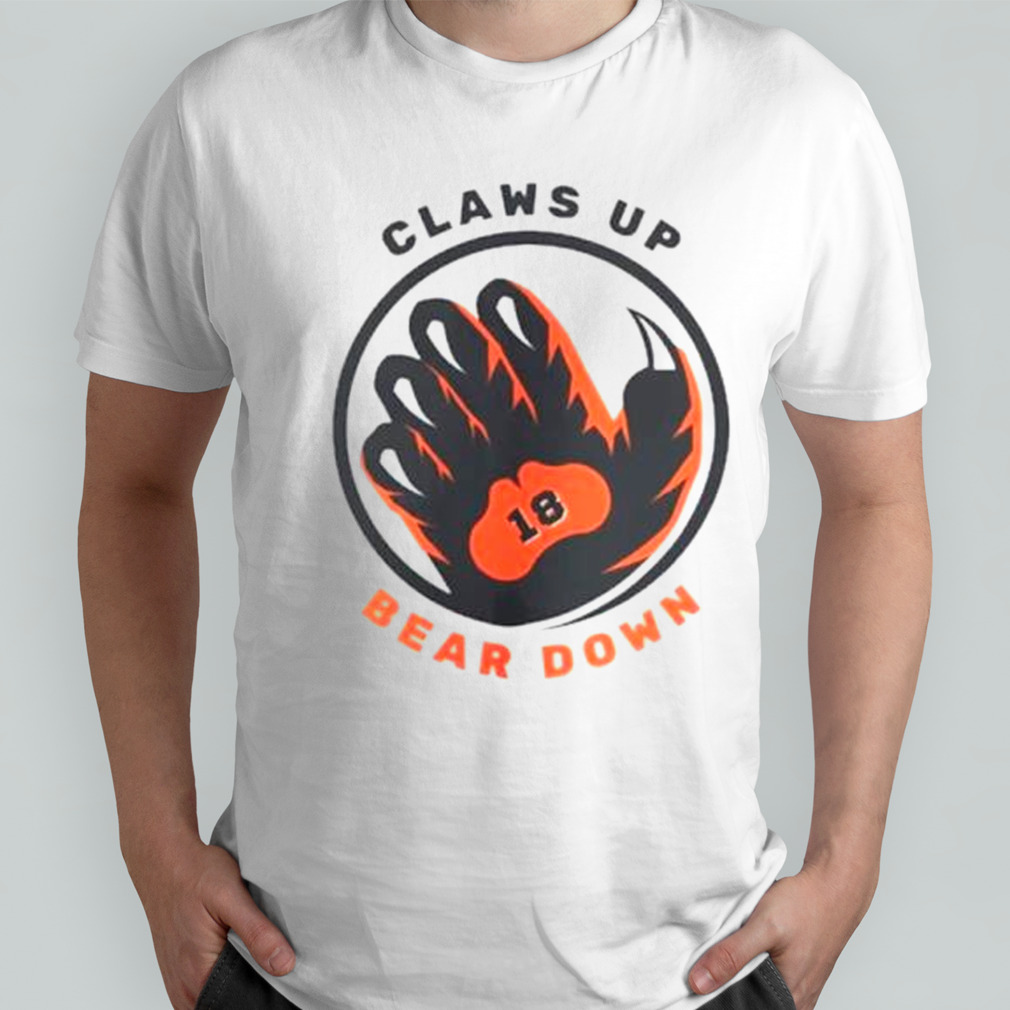 Caleb Williams Chicago Bears claws up bear down shirt