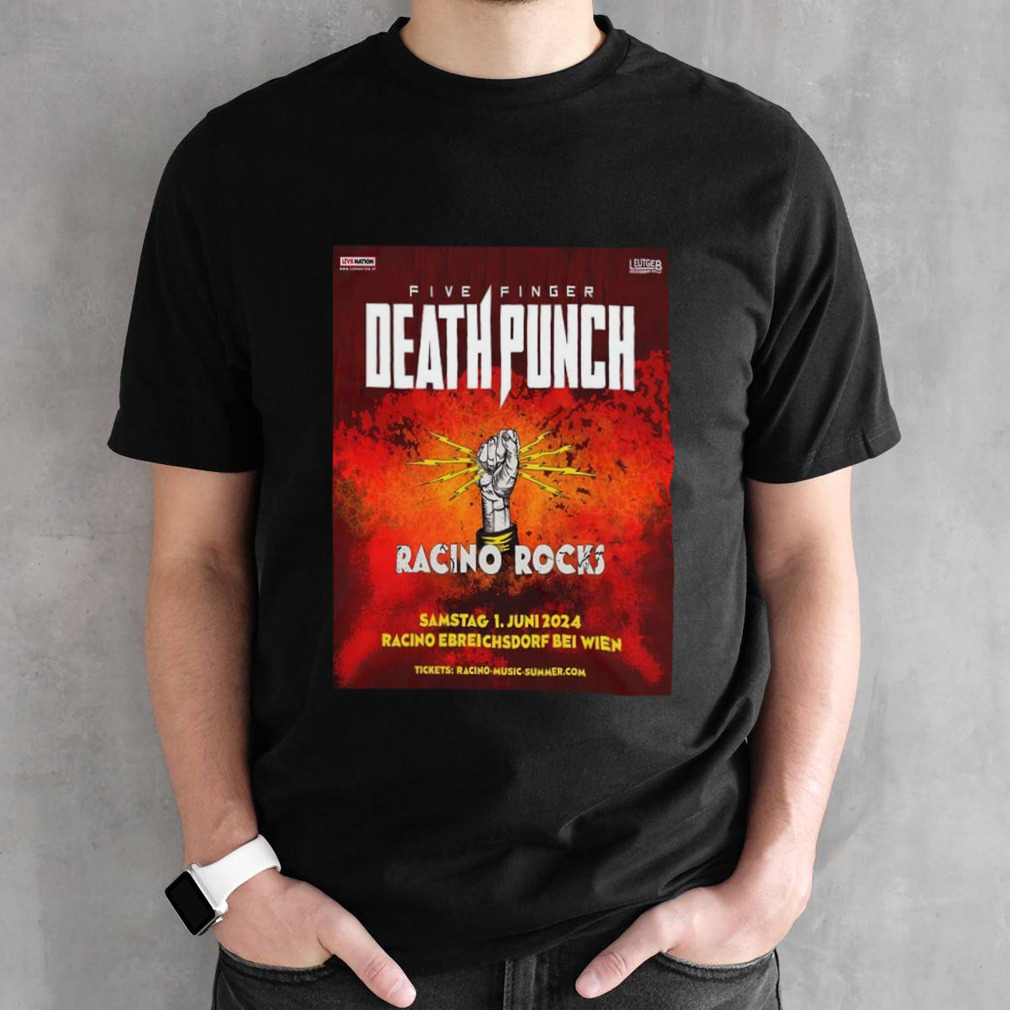 Five Finger Death Punch Austria We’re Coming To Racino Rocks June 1 2024 With Metallica T-Shirt