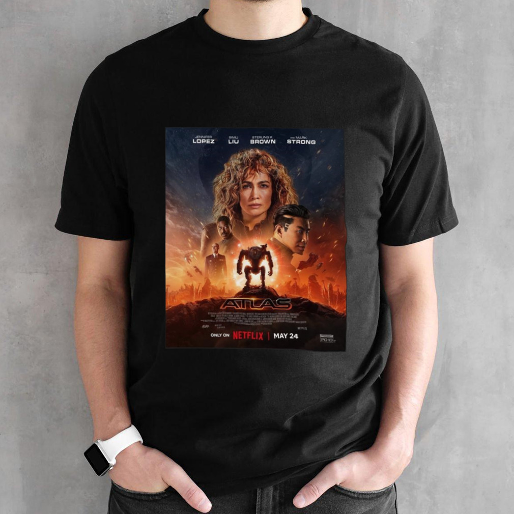 Incredible Poster For Brad Peyton’s Atlas Starring Jennifer Lopez Releasing On Netflix On May 24 T-Shirt