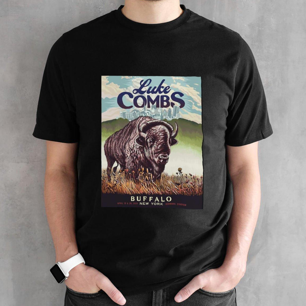 Luke Combs Buffalo April 19 2024 New York Highmark Stadium T-Shirt