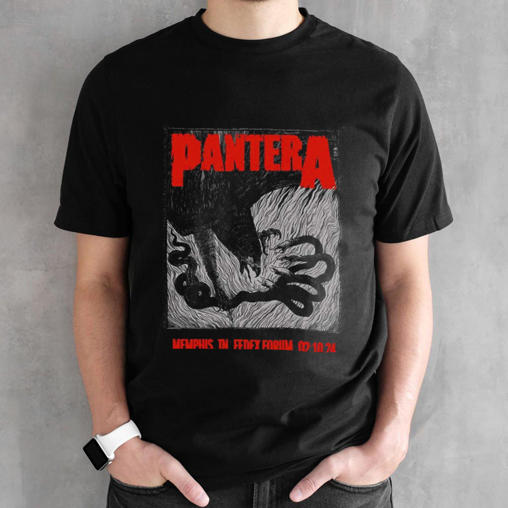 Pantera Memphis February 10 2024 Memphis TN Fedex Forum T-Shirt