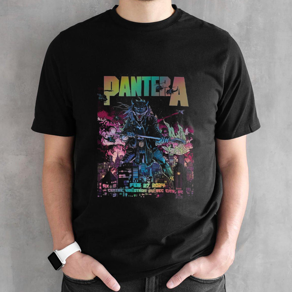 Pantera Quebec City February 27 2024 Rainbow Foil Centre Videotron Quebec City QC T-Shirt