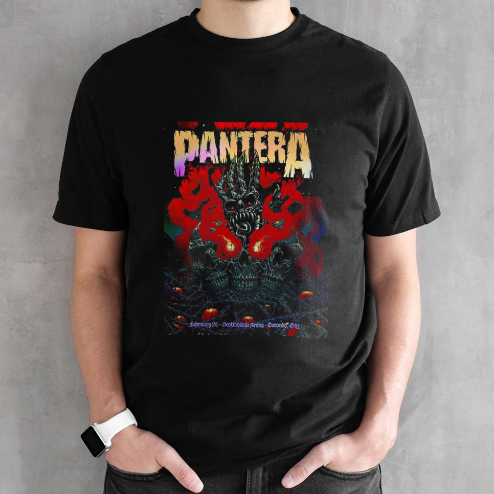 Pantera Toronto February 26 2024 Rainbow Foil Scotiabank Arena T-Shirt