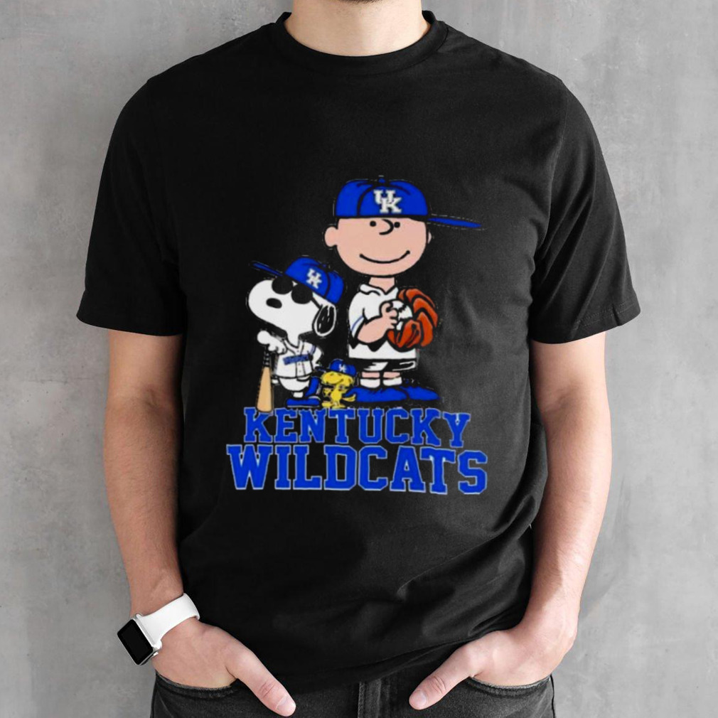 Peanuts Characters Kentucky Wildcats Baseball Shirt